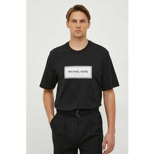 Michael Kors tricou din bumbac barbati, culoarea negru, cu imprimeu imagine