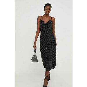 Answear Lab rochie culoarea negru, midi, evazati imagine