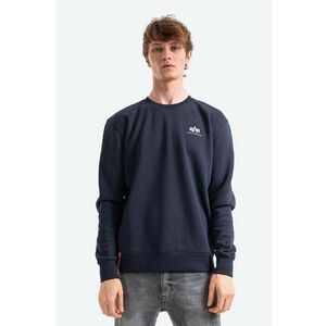 Alpha Industries bluză bărbați, culoarea bleumarin, uni 188307.07-navy imagine