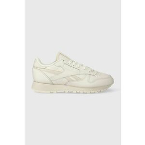 Reebok sneakers din piele Classic Leather culoarea bej imagine