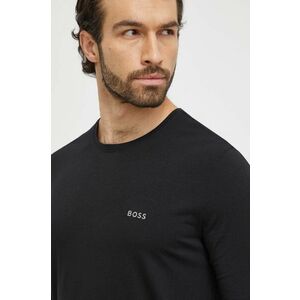 BOSS longsleeve lounge culoarea negru, uni 50515390 imagine