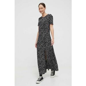 Tommy Jeans rochie culoarea negru, maxi, evazați DW0DW17418 imagine