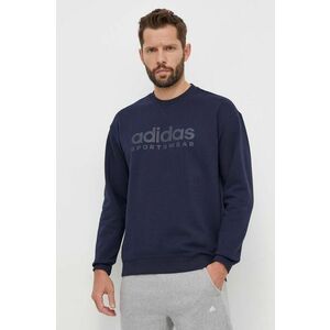 adidas bluză bărbați, culoarea bleumarin, cu imprimeu IW1191 imagine