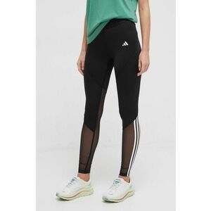 adidas Performance colanți de antrenament Hyperglam culoarea negru, cu imprimeu IN9298 imagine