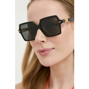 Versace ochelari de soare femei, culoarea negru imagine