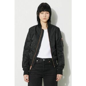 Alpha Industries geaca bomber MA-1 VF LW femei, culoarea negru, de tranzitie imagine