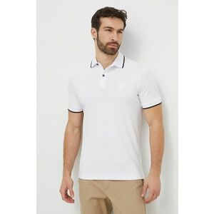 BOSS Orange tricou polo barbati, culoarea alb, neted, 50507699 imagine