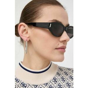 Saint Laurent ochelari de soare femei, culoarea negru imagine