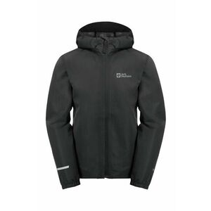 Jack Wolfskin geaca de ploaie copii FLAZE culoarea negru imagine