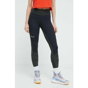 Salewa leggins sport Pedroc Dry Responsive femei, culoarea negru, neted imagine