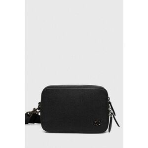 Coach borseta de piele culoarea negru imagine