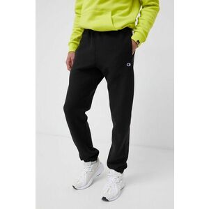 Champion Pantaloni 216540 bărbați, culoarea negru, cu imprimeu 216540 imagine