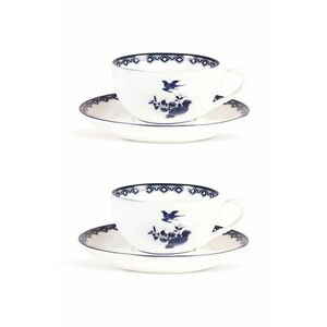 &k amsterdam ceasca si farfurioara Delftware 2-pack imagine