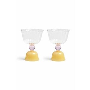 &k amsterdam set de pahare de vin Glass Tulip Caramel 2-pack imagine