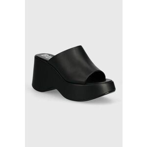 Buffalo papuci Joy Mule femei, culoarea negru, toc pana, 1602203.BLK imagine