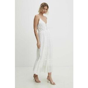 Answear Lab rochie culoarea alb, maxi, evazati imagine