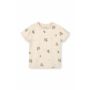 Liewood tricou de bumbac pentru copii Apia Printed Shortsleeve T-shirt culoarea roz, cu imprimeu imagine