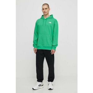 The North Face bluza M Essential Hoodie barbati, culoarea verde, cu glugă, neted, NF0A7ZJ9PO81 imagine