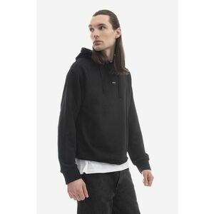 A.P.C. hanorac de bumbac Hoodie Larry bărbați, culoarea negru, cu glugă, uni COEIP.H27622-ROSEPALE imagine