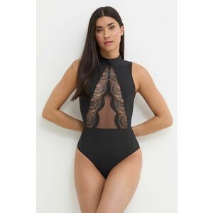 Chantelle body culoarea gri, neted imagine