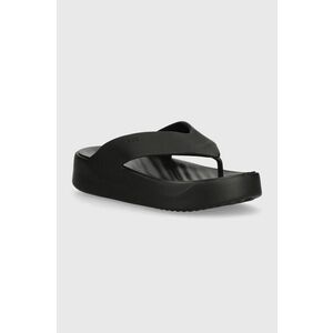 Crocs slapi Gataway Platform Flip femei, culoarea negru, cu platforma, 209410 imagine