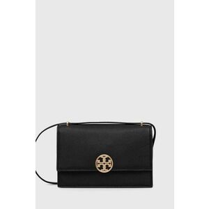 Tory Burch poseta de piele Miller Shoulder Bag culoarea negru, 154703.001 imagine