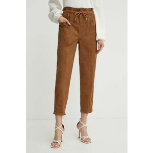 Silvian Heach pantaloni femei, drept, high waist imagine