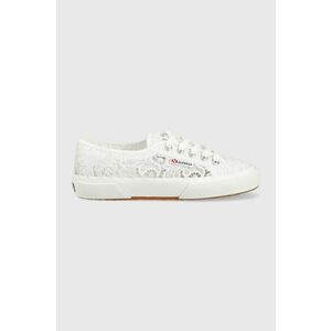 Superga tenisi 2750 MACRAME femei, culoarea alb, S81219W imagine