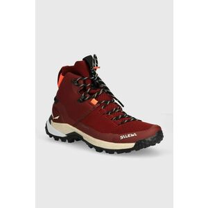 Salewa pantofi Puez Knit Mid Powertex femei, culoarea bordo, 00-0000061435 imagine