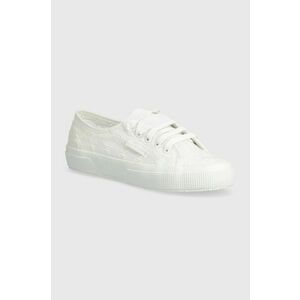 Superga tenisi 2750 FLOWER SANGALLO femei, culoarea alb, S5137JW imagine