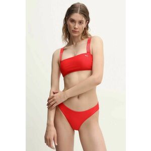 Puma sutien de baie culoarea rosu, cupa usor rigidizata, 938347 imagine