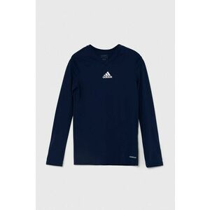 adidas Performance longsleeve copii TEAM BASE TEE culoarea albastru marin, cu imprimeu, GN5712 imagine