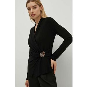 Joseph Ribkoff bluza femei, culoarea negru, cu imprimeu, 243152 imagine