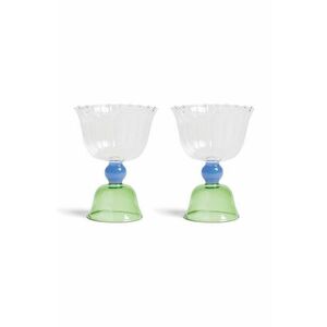 &k amsterdam set de pahare de vin tulip green 200 ml 2-pack imagine