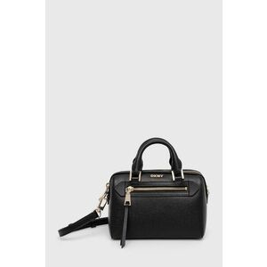 Dkny poseta de piele culoarea negru imagine