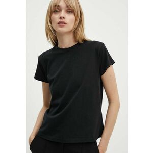 MM6 Maison Margiela tricou din bumbac femei, culoarea negru, S52GC0247 imagine