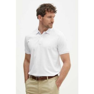 Lindbergh tricou polo barbati, culoarea alb, neted, 30-404016 imagine