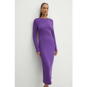 Liviana Conti rochie culoarea violet, maxi, drept, F4WI22 imagine