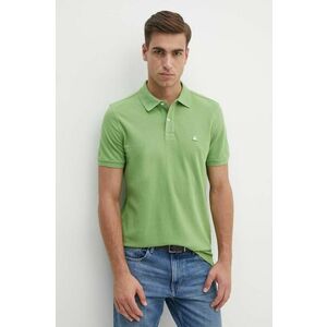 United Colors of Benetton polo de bumbac culoarea verde, neted imagine