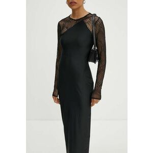 Rotate rochie culoarea negru, maxi, mulata imagine