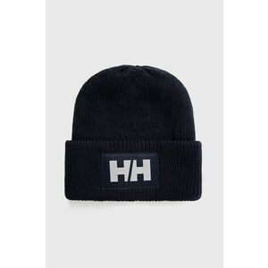 Helly Hansen căciulă HH BOX BEANIE culoarea bleumarin, din tricot gros 53648 imagine