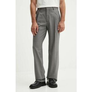 MSGM pantaloni de lana culoarea gri, cu fason chinos, 3740MP13X.247506 imagine