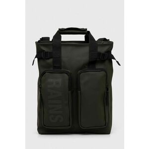 Rains rucsac 14240 Weekendbags culoarea verde, mare, neted imagine