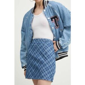 Tommy Jeans fustă din denim mini, dreaptă, DW0DW19237 imagine