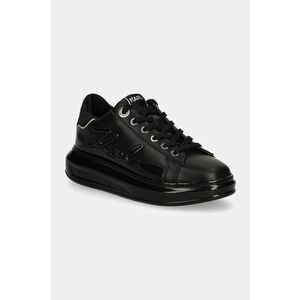 Karl Lagerfeld sneakers din piele KAPRI culoarea negru, KL62548F imagine