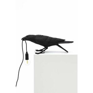 Seletti veioza Bird Lamp Black Playing imagine