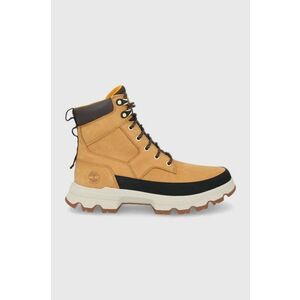 Timberland bocanci de piele TBL ORIGINALS ULTRA barbati, culoarea galben imagine