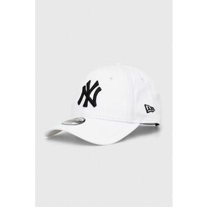 New Era șapcă din bumbac pentru copii NEW YORK YANKEES culoarea alb, cu imprimeu imagine