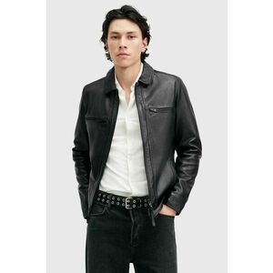 AllSaints geaca de piele LUCK JACKET barbati, culoarea negru, de tranzitie, M069LB imagine