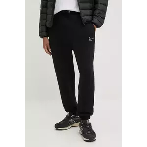 Karl Kani pantaloni de trening culoarea negru, neted imagine